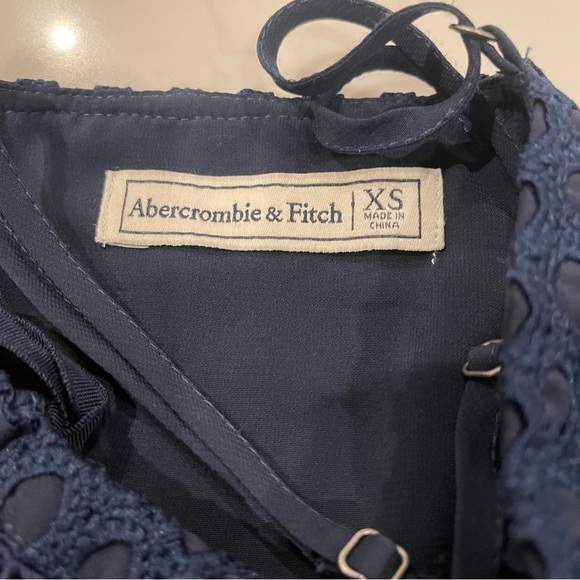 Abercrombie & Fitch Blue Eyelet Mini Dress - Picture 8 of 13